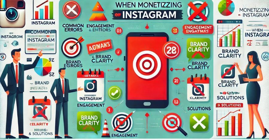 Erros comuns ao monetizar o Instagram - Evite armadilhas e maximize seu sucesso